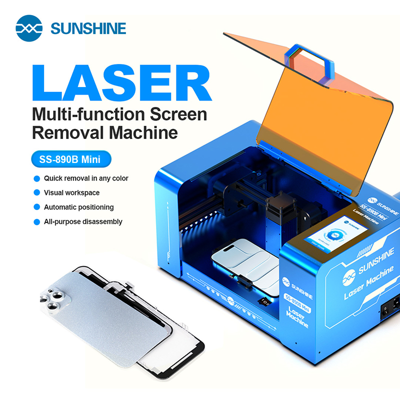 Screen Protector Cutter - เครื่องเลเซอร์ขนาดเล็ก SUNSHINE SS-890B สำหรับลอกหน้าจอ สามารถลอกกระจกหลัง ขายึด