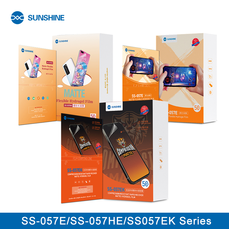 Flexible Tpu Film - ซีรีย์ฟิล์มไฮโดรเจลยืดหยุ่นผิวด้าน057E/057EK SS-057HE แสงแดดสำหรับซีรีย์ SS-890C 870C Y22ออโต้ฟิล์มตัด