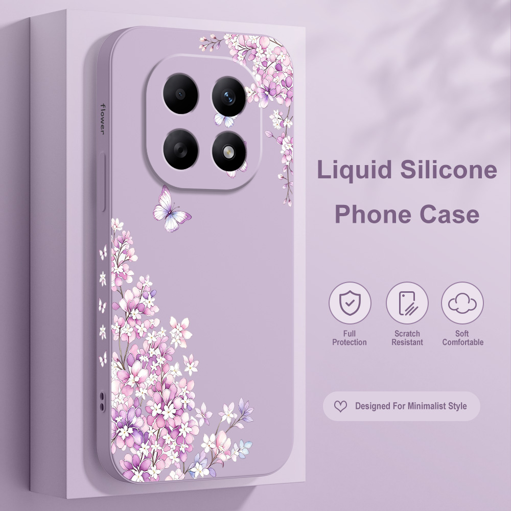 เคสโทรศัพท์ลายดอกไม้สีม่วงสำหร - Xiaomi Redmi Note 13 บทวิจารณ์และราคา