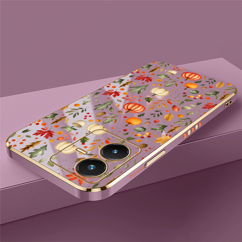 เคสลายฟักทองใบไม้ฤดูใบไม้ร่วง  - Vivo V40 บทวิจารณ์และราคา