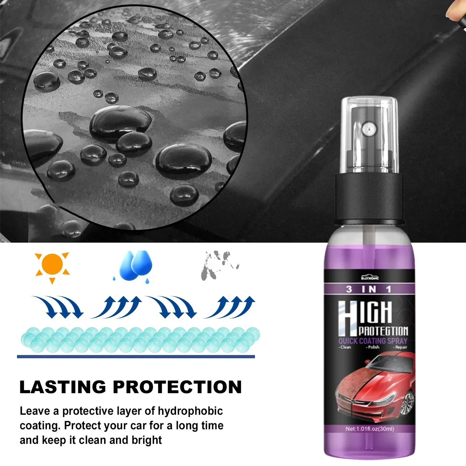น้ำยาเคลือบเซรามิกนาโน 3 in 1  - Nano Liquid Coating บทวิจารณ์และราคา
