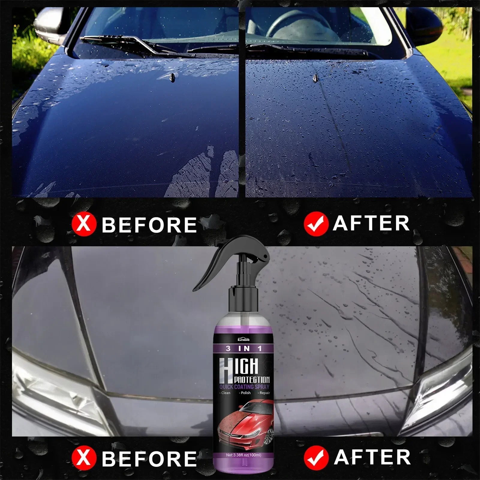 น้ำยาเคลือบเซรามิกนาโน 3 in 1  - Nano Liquid Coating บทวิจารณ์และราคา